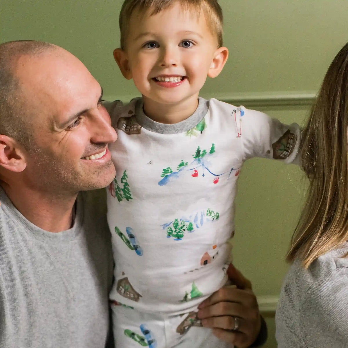 Ski Slopes Family Matching Organic Cotton Sleeper