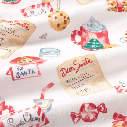Cookies For Santa Family Matching Organic Cotton Two-Piece Pajamas