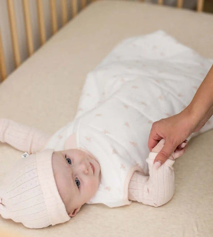 Solid Organic Cotton BEESNUG® Fitted Crib Sheet - Oatmeal