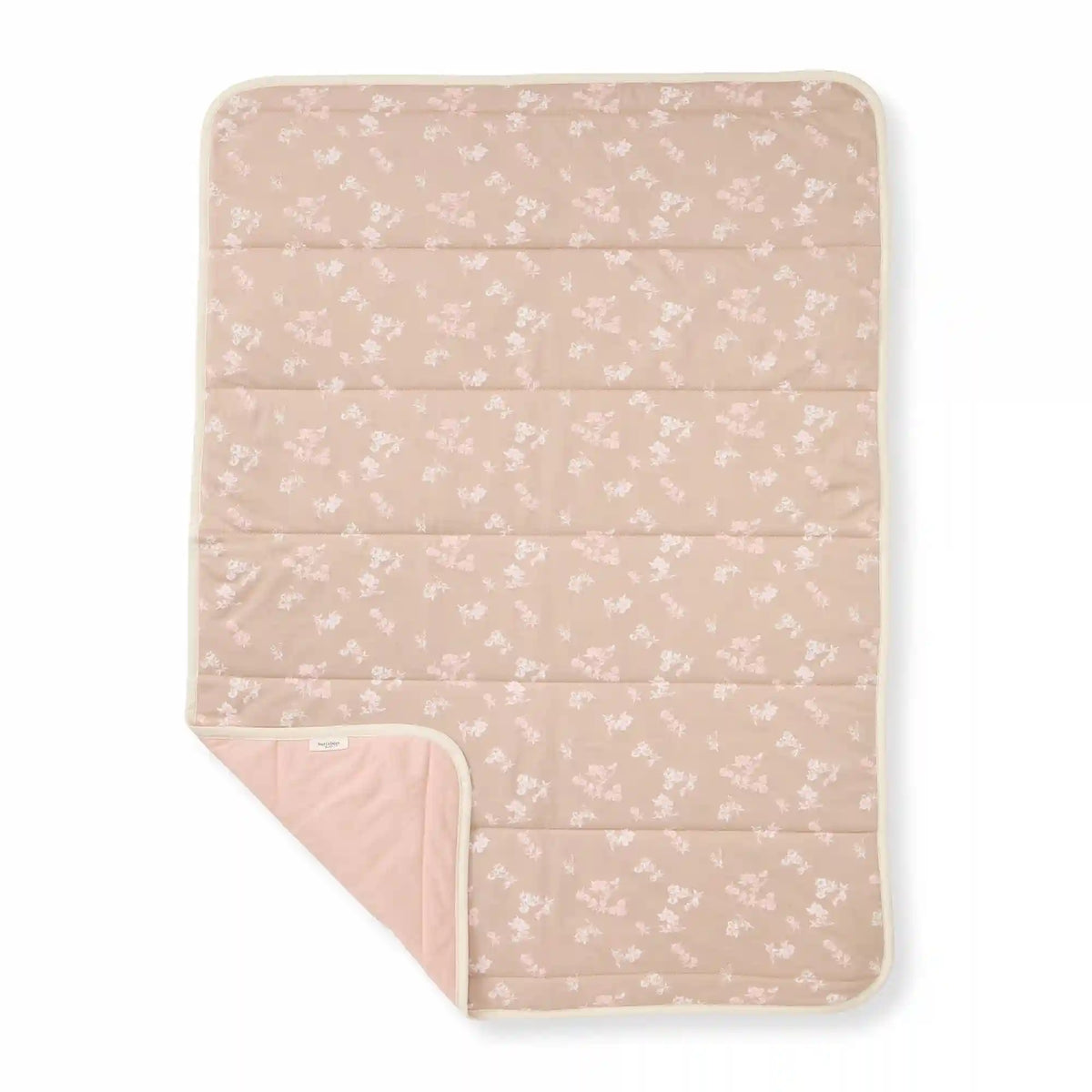 Whimsical Floral Organic Cotton Reversible Baby Blanket
