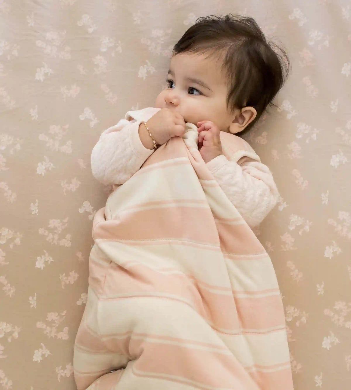 Whimsical Floral Organic Cotton BEESNUG® Fitted Crib Sheet