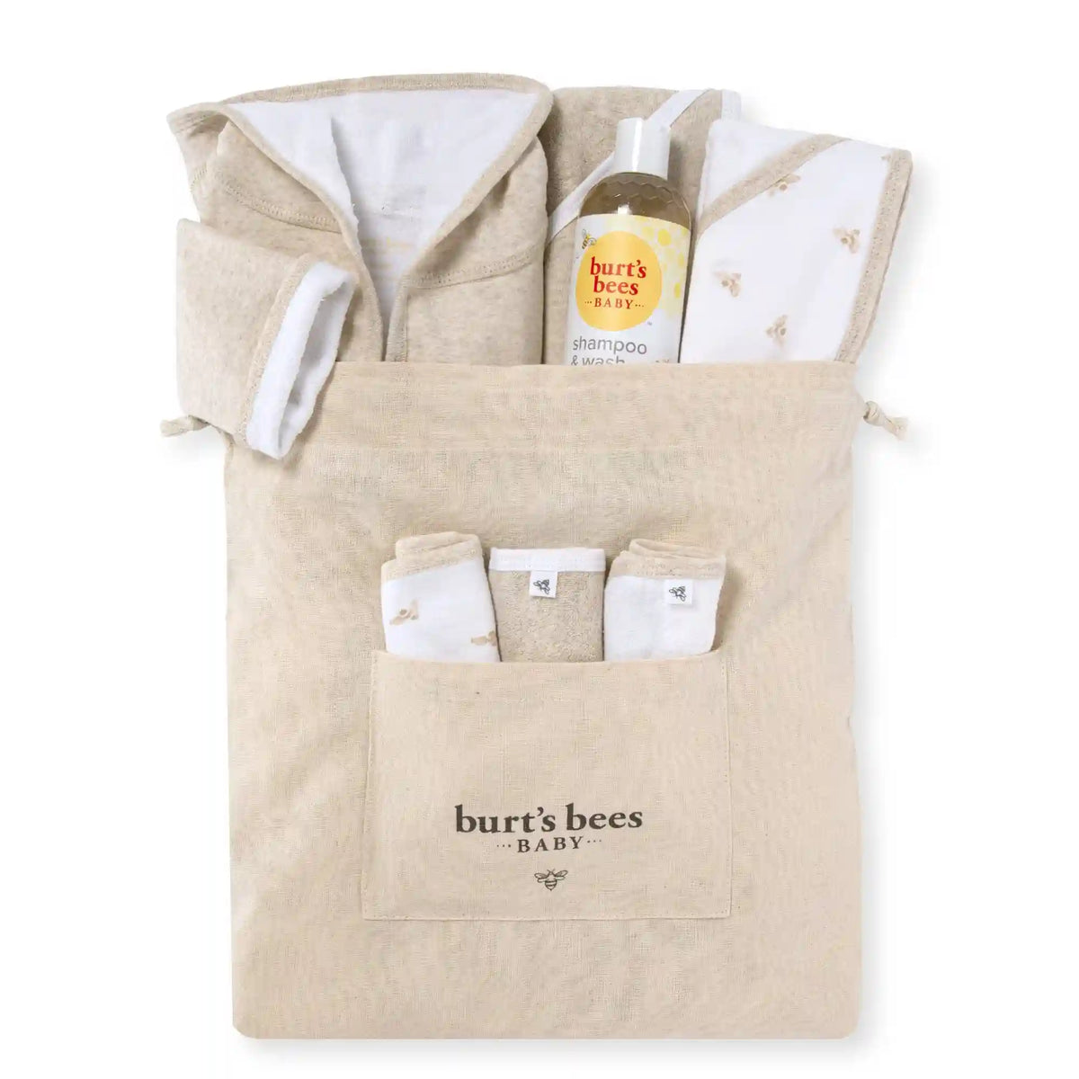 Golden Bee Bath Time Baby Gift Set