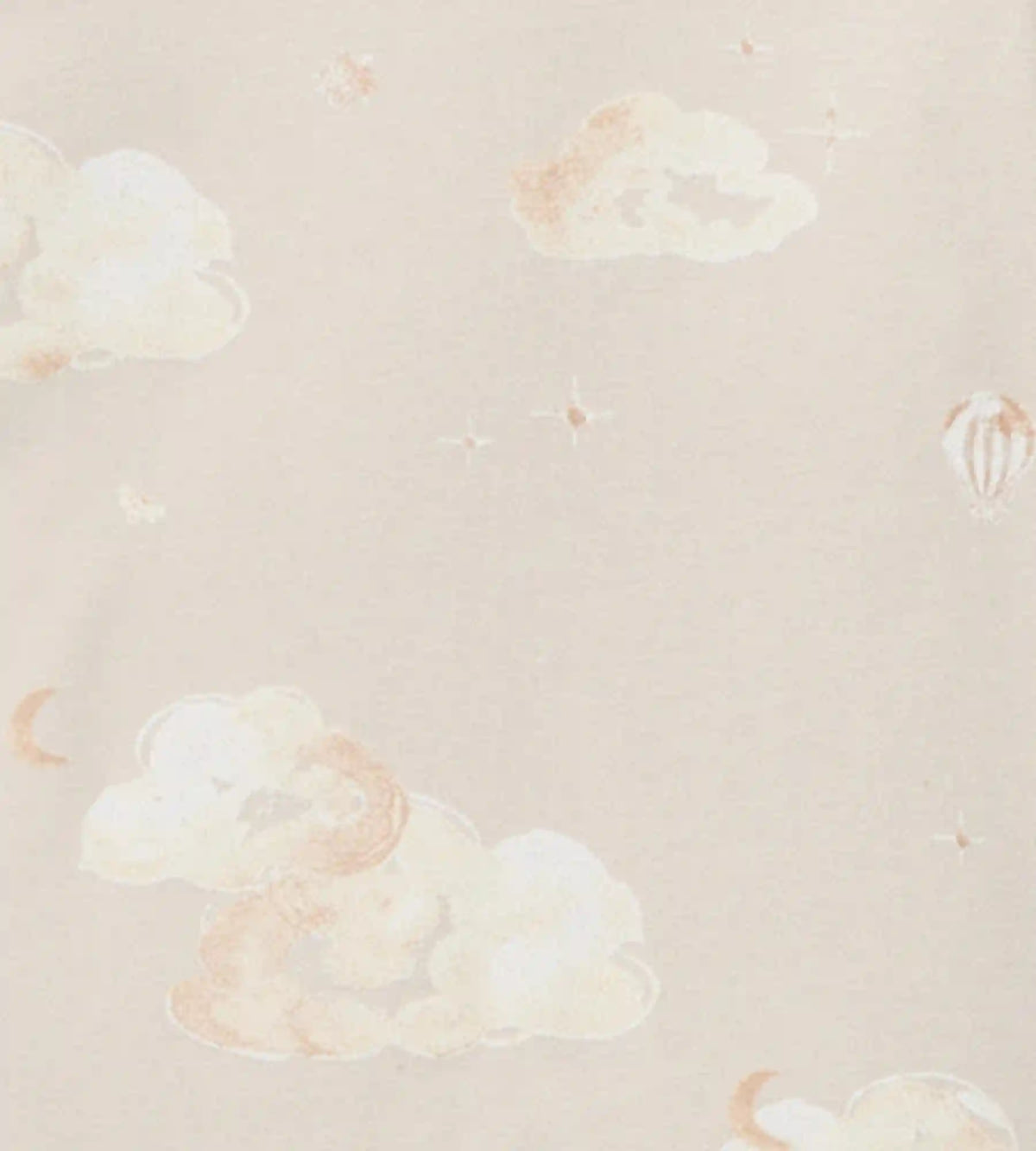 Good Night Sky Organic Cotton Crib Sheets Set of 2 - Limestone