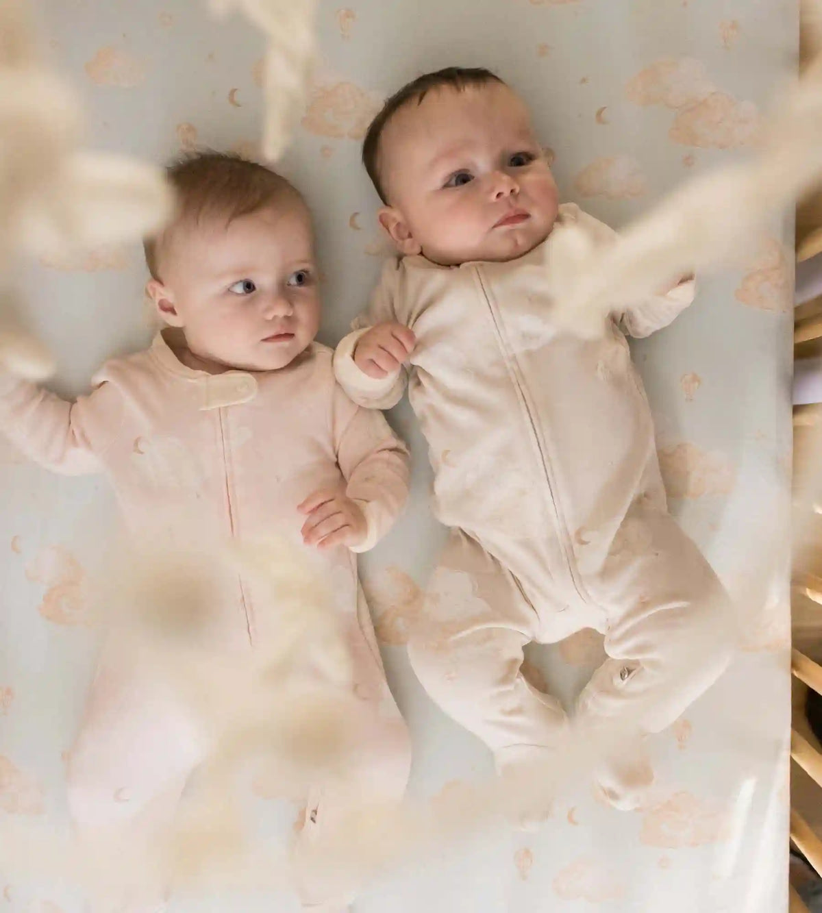 Good Night Sky Organic Cotton Sleep & Play - Limestone