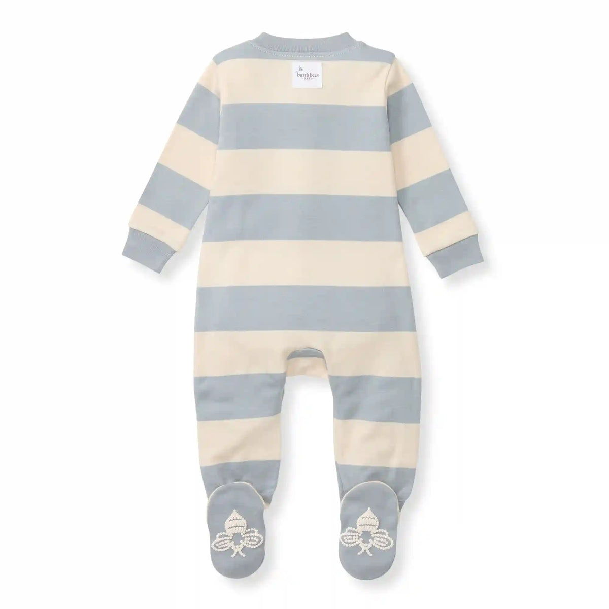 Rugby Stripe Organic Cotton Sleep & Play - Quarry