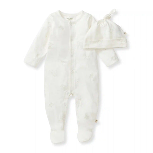 Frog Baby Jumpsuit & Hat Set