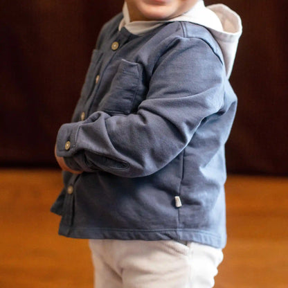 Hooded Button Down Shirt Set