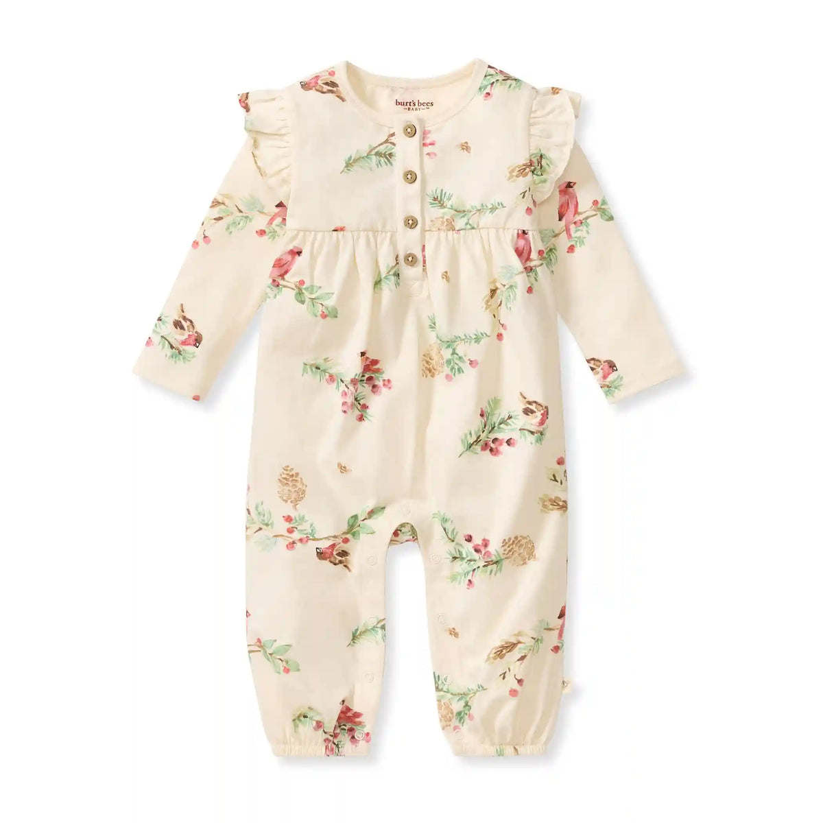 Winter Birds Girls Jumpsuit