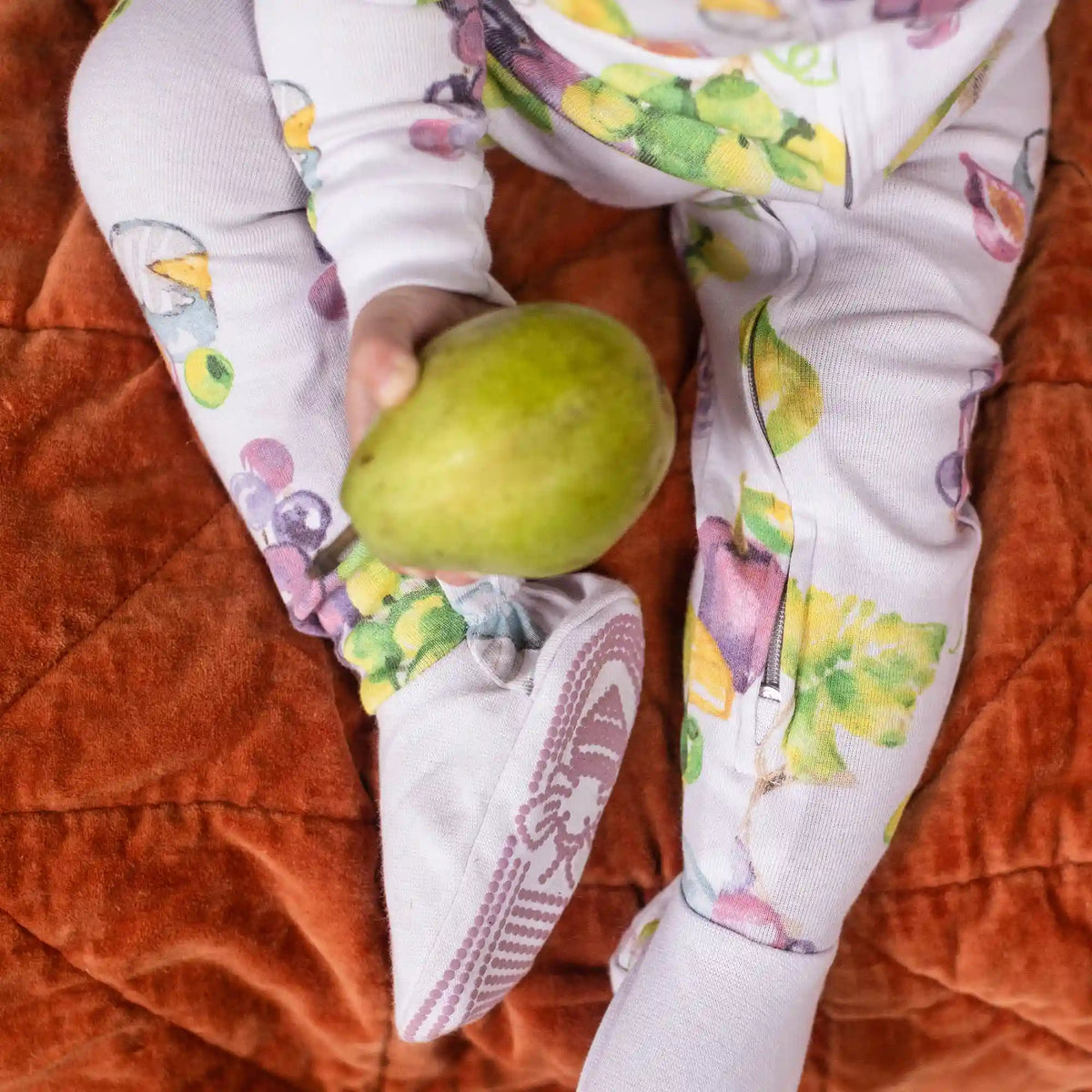 Grazing Grapes Organic Cotton Two-Piece Pajamas