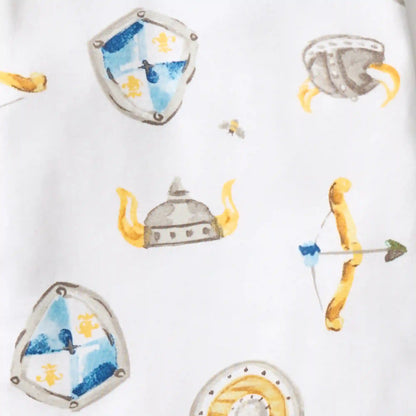 Nordic Hero & Viking Ships Organic Cotton Two-Piece Pajamas 2 Pack