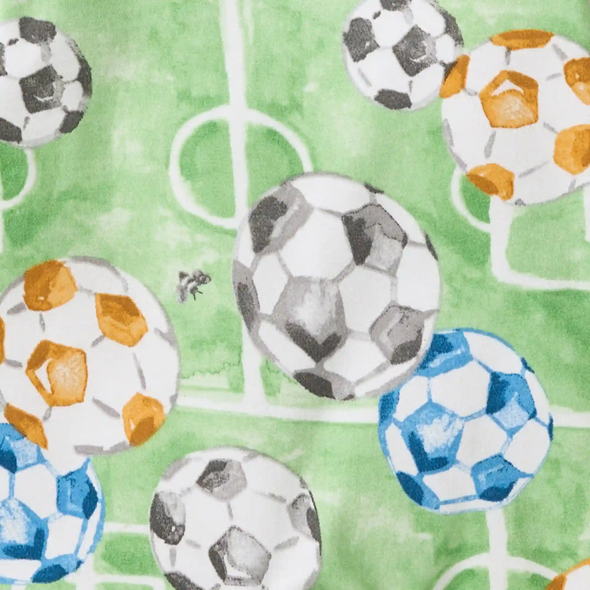 Soccer Field Organic Cotton Two-Piece Pajamas