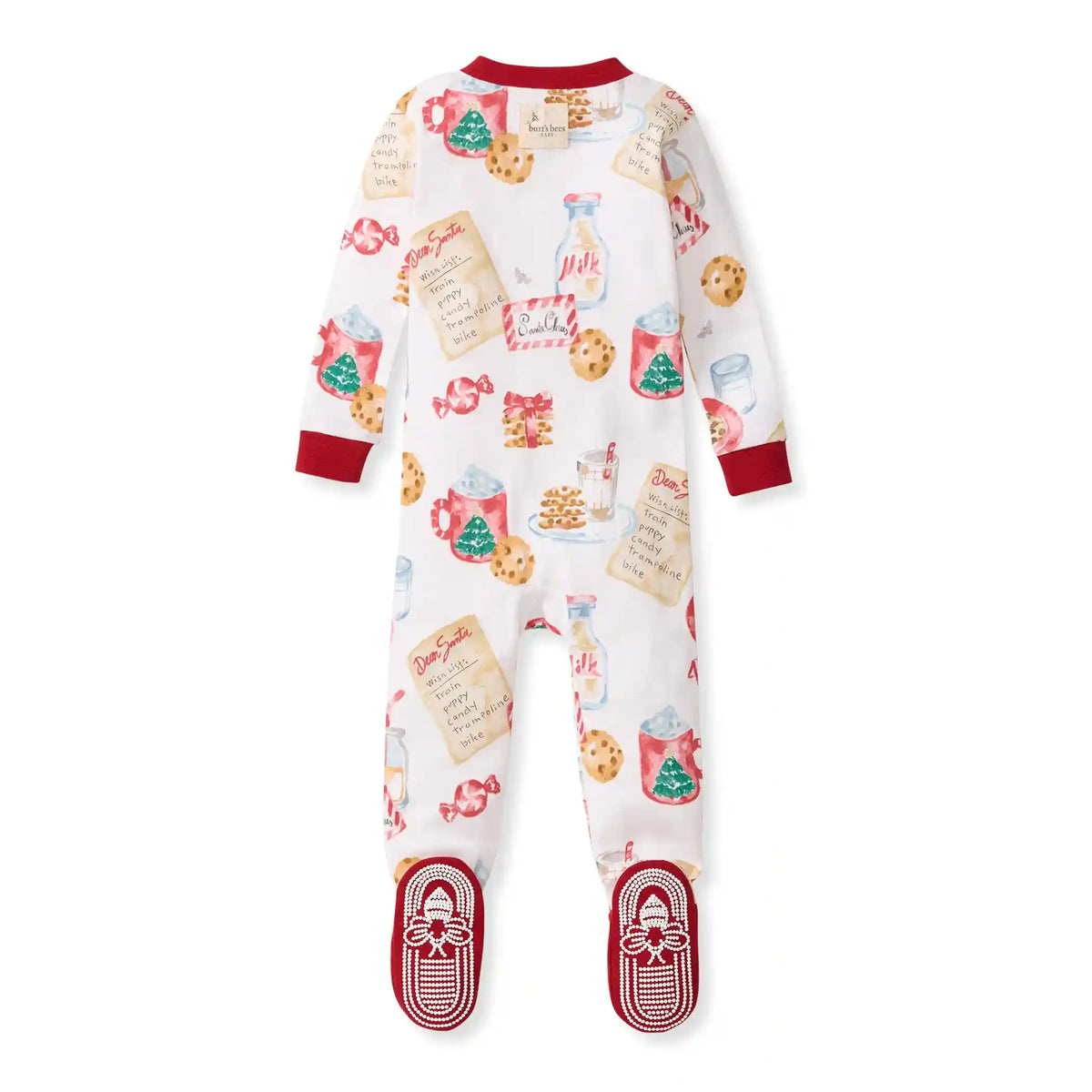 Cookies For Santa Family Matching Organic Cotton Sleeper Footed