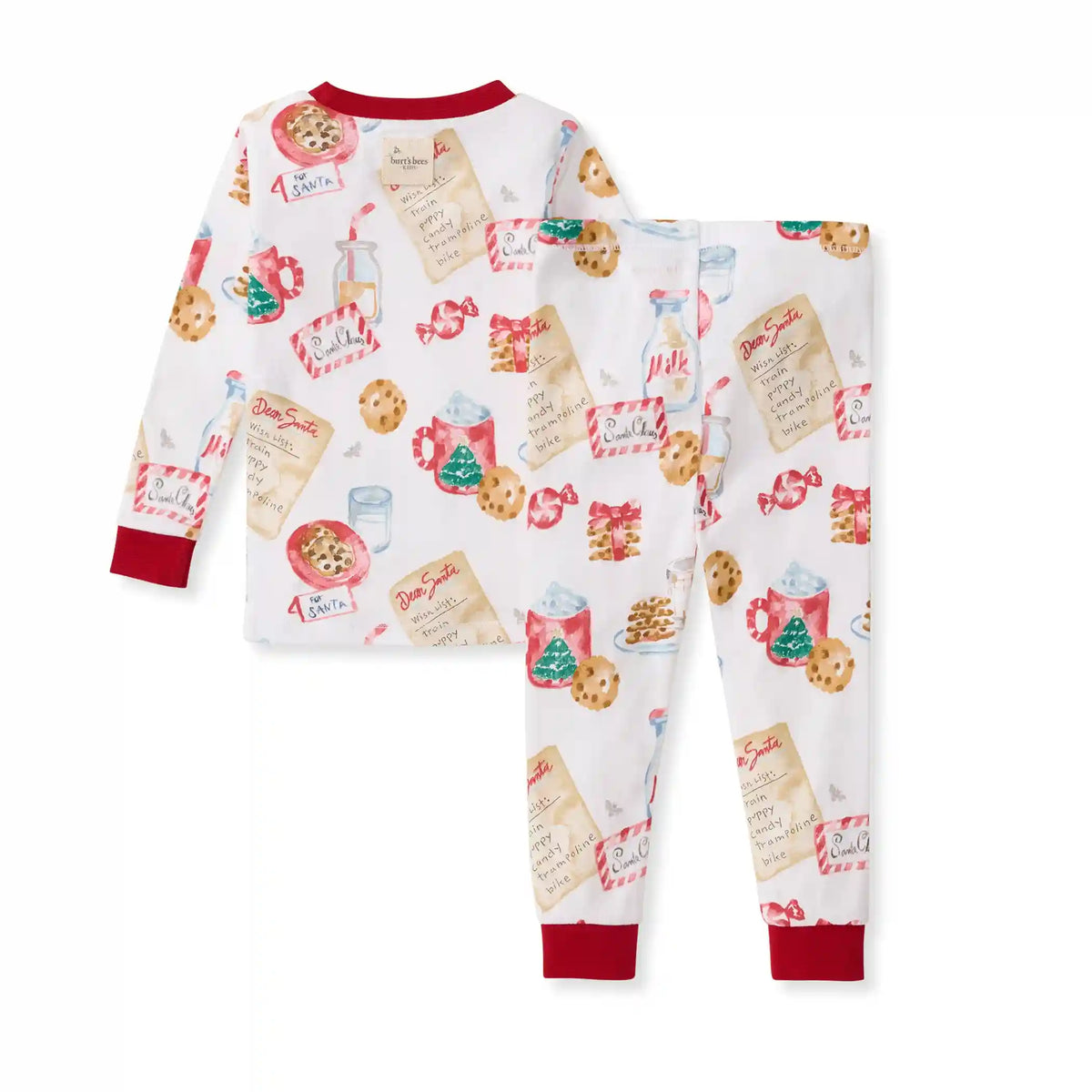 Cookies For Santa Family Matching Organic Cotton Two-Piece Pajamas
