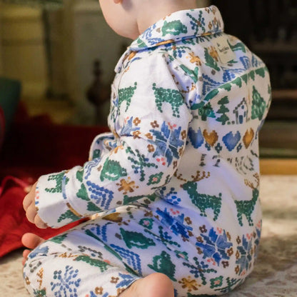 Let It Snow Flannel Family Matching Women's Pajama Set