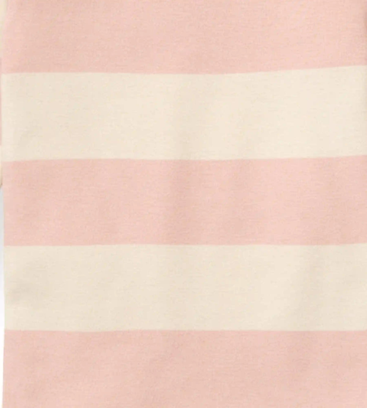 Rugby Stripe Organic Cotton Sleep & Play - Pink Sand