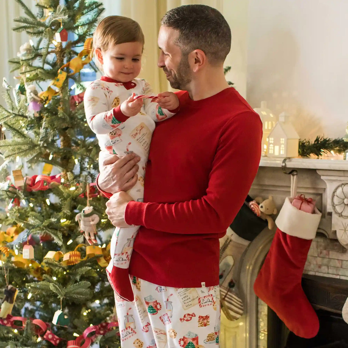Cookies For Santa Family Matching Organic Cotton Men's PJ Set