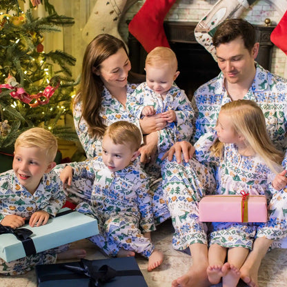 Let It Snow Flannel Family Matching Kids Pajama Set