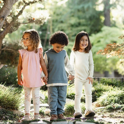 Slub Tunic & Cherry Blossoms Legging Set