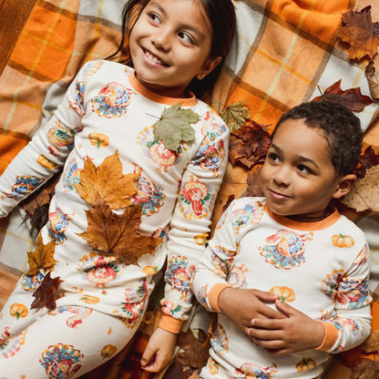 Turkey Day Organic Cotton Two-Piece Pajamas