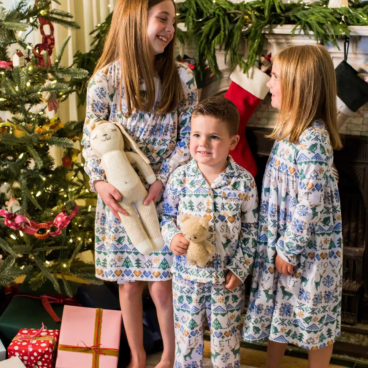 Let It Snow Flannel Family Matching Pet Bandana