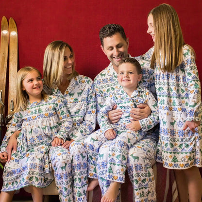 Let It Snow Flannel Family Matching Pajama Baby Jumpsuit