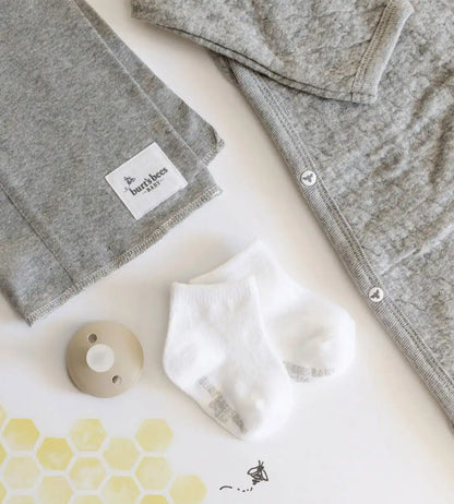 Solid Organic Cotton Baby Crew Socks 6 Pack