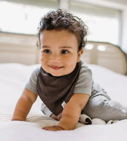 Organic Muslin Baby Bandana Bibs - Sea Foam Blue